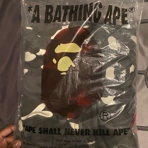 Bape city camo shark wide full zip double hoodie